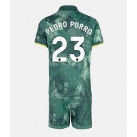 Camiseta Tottenham Hotspur Pedro Porro #23 Tercera Equipación Replica 2024-25 para niños mangas cortas (+ Pantalones cortos)